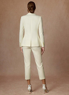 front Kennedy Ivory Refined Weave Performance Pants Suit