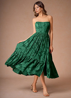Vestido Verde Oscuro Midi Eole image4