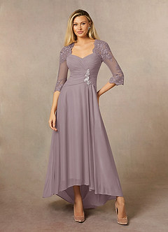Azazie Anne Mother of the Bride Dresses Dusk Sheath Sweetheart Sequins Lace Dress image4