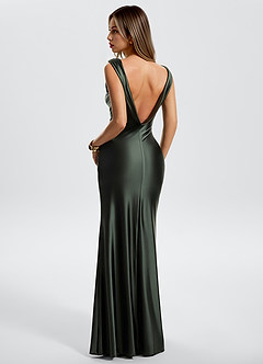 Vestido Salvia Polvorienta Largo Eudora image3