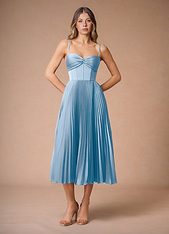 Vestido Azul Neblina Midi Léna image5