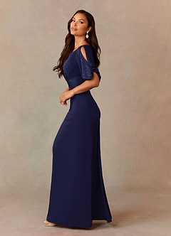 Upstudio Hayward Final Sale Dark Navy A-Line Beaded Polyester Dress image2