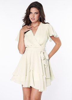 Downright Darling Ivory Ruffled Short Sleeve Mini Dress image3