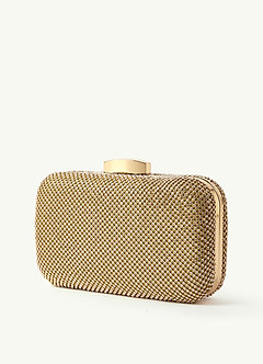 front Crystal Mesh Clutch
