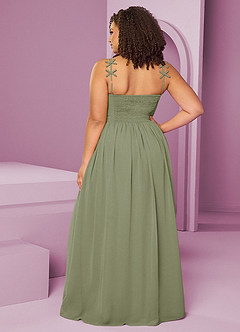 Barbie ♥ Azazie Bridesmaid Dresses Pistachio A-Line Pleated Chiffon Dress image15