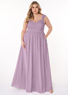 Azazie Raine Bridesmaid Dresses A-Line Sweetheart Ruched Chiffon Floor-Length Dress image7