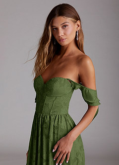 Denisse Olive Corset Maxi Dress image5