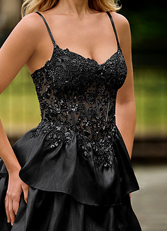 Jasmunya Noir Robe de bal en organza image5