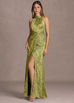 Vestido Verde Militar Armada Largo Hannah image3