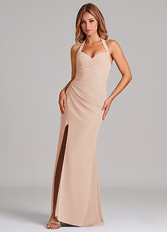 Azazie Emeria Suknie dla druhen Syrena Dekolt w kształcie serca Szyfon Do ziemi Sukienka image1