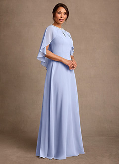 Azazie Winnifred Kleider für die Brautmutter A-Linie Mit Perlen Chiffon Kleid Eis image2