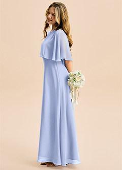 Azazie Maris Junior Jurk van Chiffon met A-Lijn Ijs image3