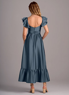 Azazie Anaya Bridesmaid Dresses Twilight A-Line Sweetheart Neckline Stretch Satin Convertible Dress image2