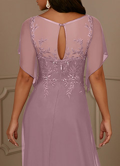 Azazie Cavell Mother of the Bride Dresses Dusty Rose A-Line Sequins Mesh Dress image7