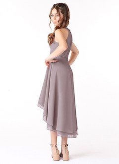 Azazie Linna Junior Dusk A-Line Pleated Chiffon Dress image2