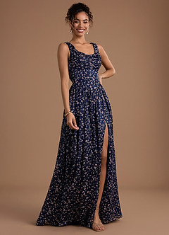 Abito Maxi Vichy Floreale Noellia image3