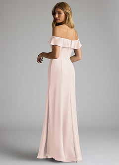 Azazie Sophie Final Sale Rose Petal A-Line Off the Shoulder Chiffon Convertible Dress image5