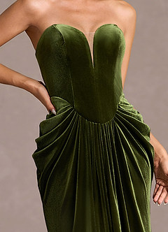 Robe Longue Olive Sylvie image7