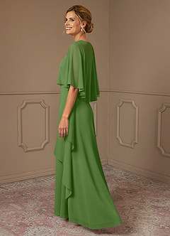 Azazie Bowie Mother of the Bride Dresses Basil A-Line Chiffon Dress image3