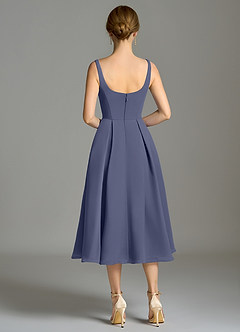 Azazie Amalie Bridesmaid Dresses Stormy A-Line Pleated Chiffon Dress image2
