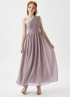 Azazie Anissa Junior Dusk A-Line Pleated Chiffon Dress image1