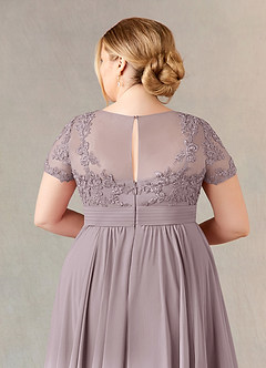 Azazie Annette Mother of the Bride Dresses Dusk A-Line Lace Chiffon Dress image12