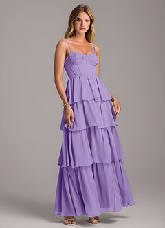 Azazie Alanna Bridesmaid Dresses Tahiti A-Line Sweetheart Neckline Chiffon Dress image1