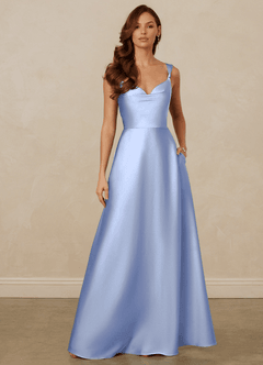 Christian Siriano Bridal for Azazie 1001 Bridesmaid Dresses Ice A-Line Sweetheart Neckline Stretch Satin Dress image1