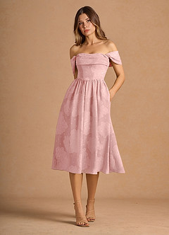 Mabel Powder Pink Midi Dress image4
