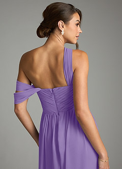 Azazie Kassandra Bridesmaid Dresses Tahiti A-Line Off the Shoulder Chiffon Dress image7