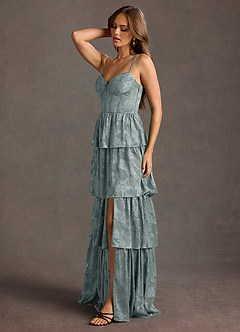 Paloma Azul Pálido Vestido largo image4