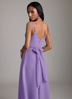 Azazie Kali Abiti da Damigella Abito A-Line in Chiffon Plissettato Tahiti image2