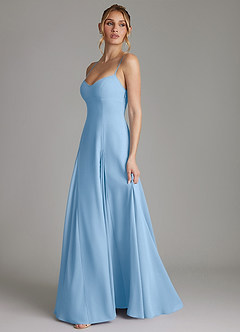Azazie Imani Final Sale Dusty Sage A-Line Sweetheart Neckline Chiffon Dress image5