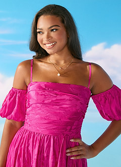 Vestido Barbie Rosa Midi Barbie™ ❤ AZAZIE 4003 image9