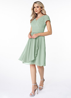 Azazie Luna Modest Bridesmaid Dresses Final Sale  image3