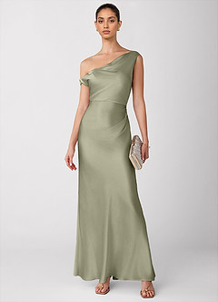 Vestido Salvia Polvorienta Largo Avela image3