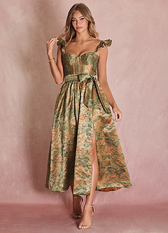 Abito Lungo Verde Acqua Vintage Celine image3