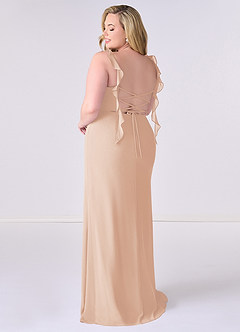 Barbie ♥ Azazie Bridesmaid Dresses English Rose Mermaid Corset Chiffon Dress image8