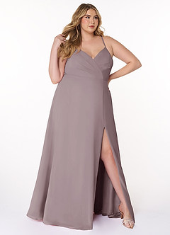 Azazie Everleigh Bridesmaid Dresses Dusk A-Line Sweetheart Pleated Chiffon Dress image10