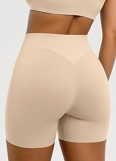 front Shorts moldeadores sin costuras de cintura alta con control de abdomen
