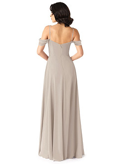 Azazie Tancie Bridesmaid Dresses Frost A-Line Off the Shoulder Chiffon Convertible Dress image2