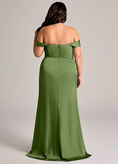 Azazie Johana Bridesmaid Dresses Juniper Mermaid Off the Shoulder Stretch Satin Convertible Dress image9