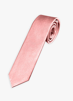 front Metallic Satin Wide Tie