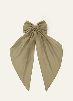 front Matching Color Chiffon Bow Hair Clip