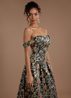 Maxi jurk Adele Middernachttuin image10