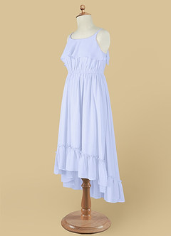 Azazie Karmen Flower Girl Dresses Lavender A-Line Ruched Chiffon Dress image11