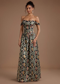 Maxi jurk Adele Middernachttuin image6