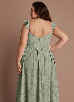 Denisse Pistachio Corset Maxi Dress image13