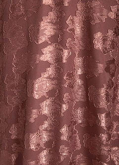 Azazie Bernadette Moeder van de bruid jurken A-Lijn Jurk van Bloemen Burn-out Off the Shoulder Woestijnroos image7