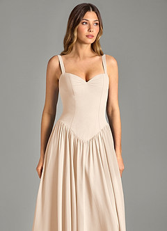 Azazie Evadina Suknie dla druhen Linia A Gorset Szyfon Do ziemi Sukienka image6